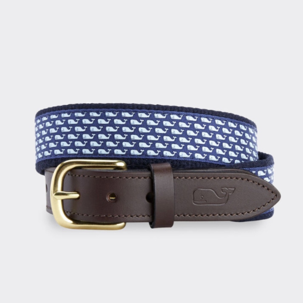 VINEYARD VINES/Boy's Classic Whale Club Canvas Belt